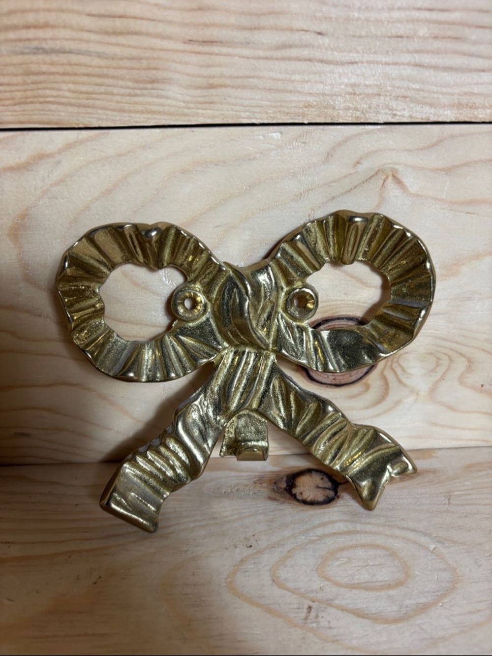 Vintage brass‎ bow hook